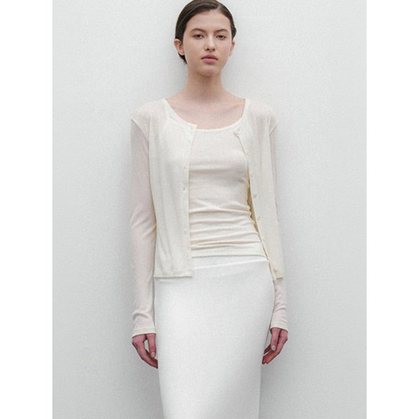 Sheer Cardigan (Cream)