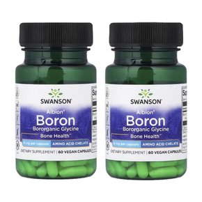 알비온 붕소 Albion 보론 붕소글리신 6mg 60베지캡슐 X 2통