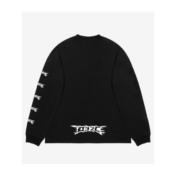 긴팔 티셔츠 32CU242PRTS055BK FADED BLACK DOM