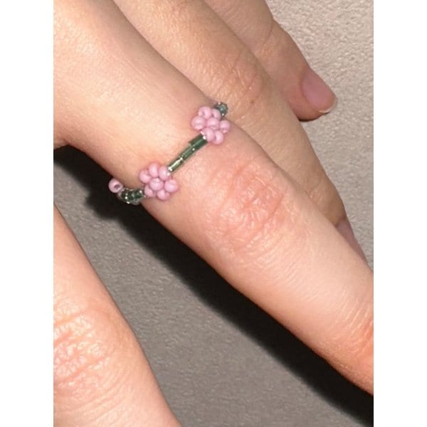 블루밍 부케 비즈반지 단품