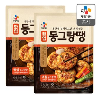 CJ제일제당 [본사배송] 백설 동그랑땡 750g x2