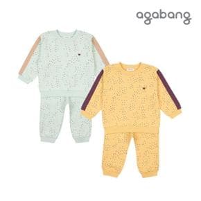 TC01 리프배색맨투맨상하(MINT,YELLOW)_  01Q553002 (S10592970)