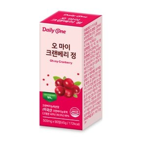 오 마이 크랜베리 정 요로건강 여성 영양제 500mg X 90정 1통