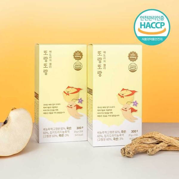 바라기 짜먹는 배도라지젤리 또랑또랑 30포 (1개월분) 어린이젤리 플라티코딘D