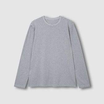 JAJU 남 스마트 코튼 라운드넥 긴팔 라운지 티셔츠 J206901102084