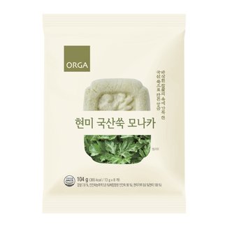  올가 현미 국산쑥 모나카 104g(8개입)