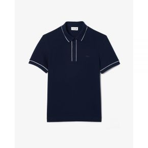 5210376 Lacoste Smart Paris Stretch Cotton Polo - Navy Blue