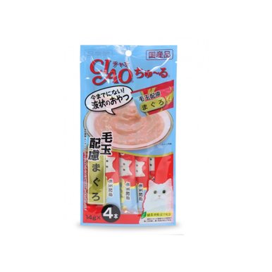 챠오츄르 헤어볼 참치 4p(56g) 고양이츄르 짜먹는간식