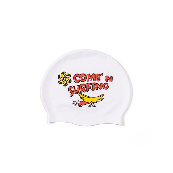 COMEN SURFING SWIM CAP (POOL WHITE)