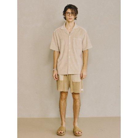 파도서울 Terry Open-collar Shirt Beige