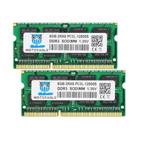 Motoeagle DDR3L 1600MHz 16GB Kit PC3L-12800 SO-DIMM 1.35V1.5V 204Pin CL11 Non-ECC Mac