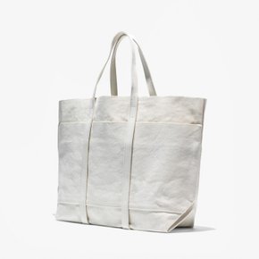 AMIACALVA 아미아칼바 화이트 캔버스 토트백 WASHED CANVAS 6POCKETS TOTE (M) WHITE