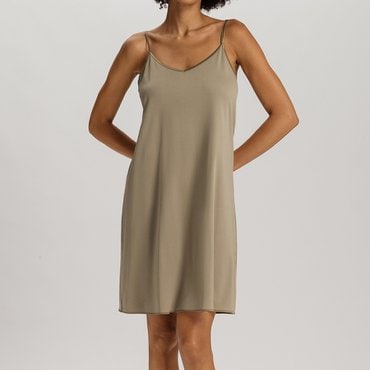 한로 Cotton Silk Spaghetti Dress(74813_silver sage)