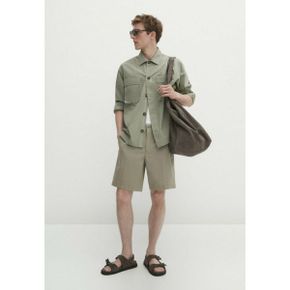 4737747 Massimo Dutti BERMUDA - Shorts dark green