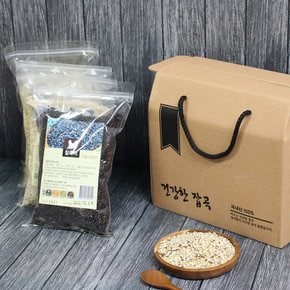 [9/3 순차출고] 직접도정 쌀 잡곡 으뜸선물세트 4kg (찰흑미+찰현미+찰홍미+찰녹미 각 1kg)