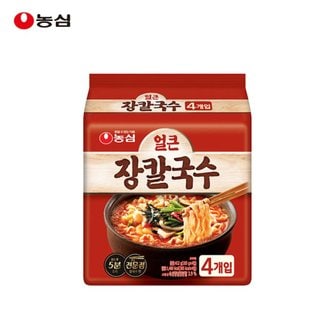 농심 장칼국수 103g 4개