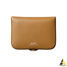 APC 아페쎄 23FW 여성 조쉬 코인 반지갑 라이트 브라운브라운블랙 PXAWV H63176 60267495