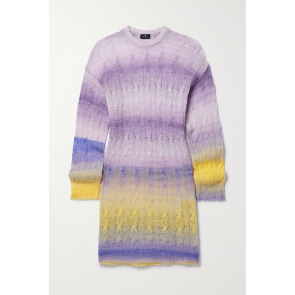 그라데이션 케이블 니트 스웨터 멀티 1647597325703258