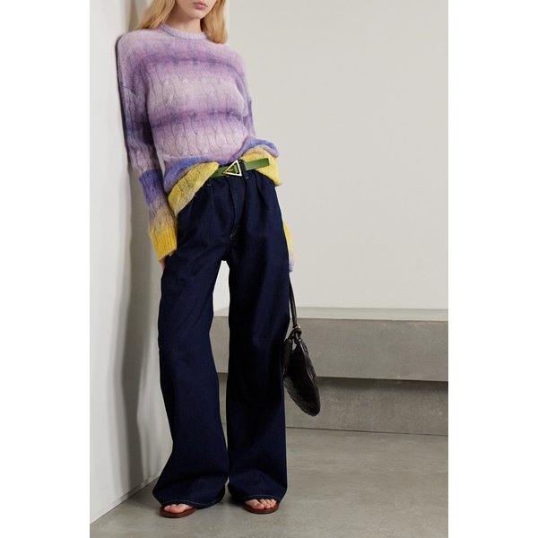 그라데이션 케이블 니트 스웨터 멀티 1647597325703258