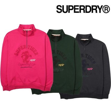 SUPERDRY 타이거 하프  지퍼 스웨트셔츠(SDUMZDO03)