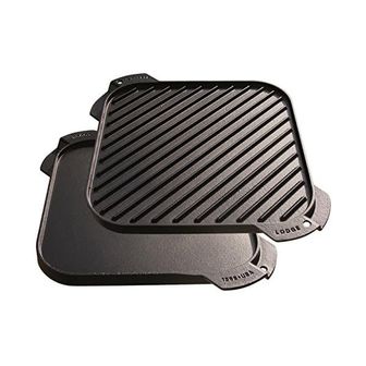  미국 롯지 무쇠팬 Lodge LSRG3 Cast Iron SingleBurner Reversible Grill/Griddle 10.5inch 1357