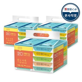 여행용티슈 70매 x10 3팩