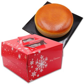 이룸팩 크리스마스케이크박스2호+검정하판 5개 세트/케익상자