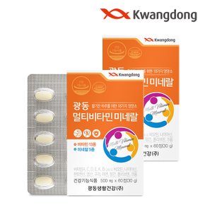 멀티비타민 미네랄 (500mg X 60정) - 2박스(4개월분)