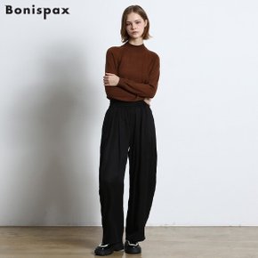 볼륨 핀턱 트윌 올 밴딩 와이드 슬랙스 (택가격 159000원)