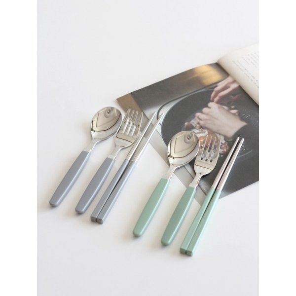 10 COLORS 카모메 키즈 수저포크세트