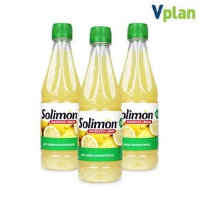 브이플랜 솔리몬 스퀴즈드 레몬즙 3병 1.5L 레몬 원액 주스 차 수