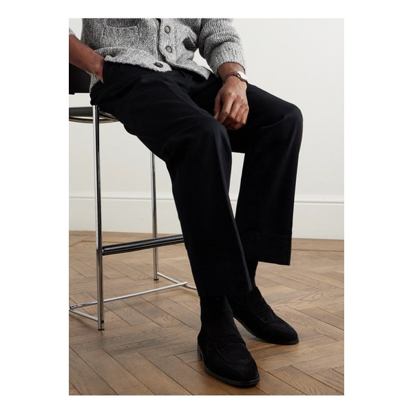 플렉스 스웨이드 페니 로퍼 블랙