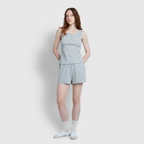 JAJU 25 S/S   여 포인텔 버튼 숏 3부 라운지 팬츠  J205202020