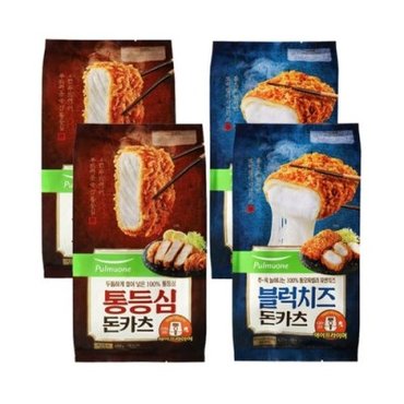 텐바이텐 통등심 냉동돈까스 돈카츠 2개+블럭치즈 돈카츠 2개