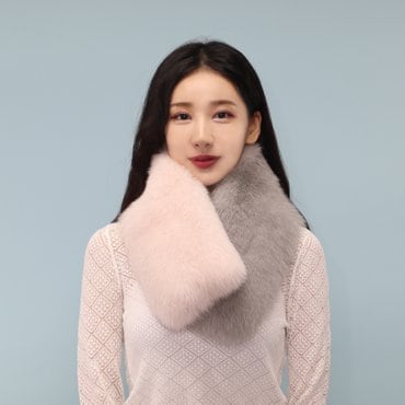 나우니스 폭스 하프칼라 머플러 P644