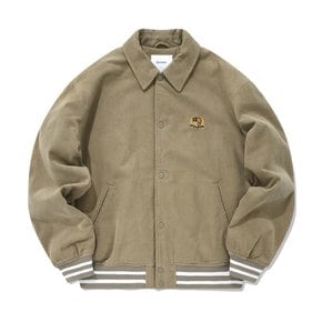 [정상가: 189,000원]_프레피 코듀로이 바시티 자켓 베이지 CO2203JK27BE