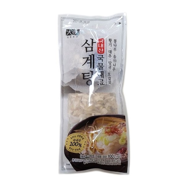 삼계탕재료(티백)대/국내산 100g