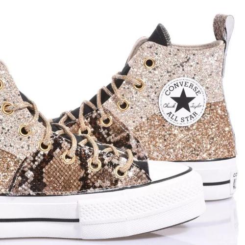 컨버스 스니커즈 2996 CONVERSE PLATFORM SNAKE TRIS Multicolor