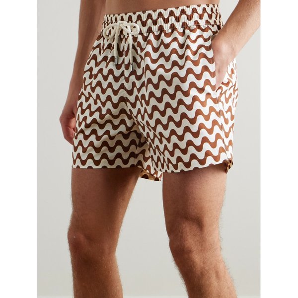 프레스코볼 카리오카 코파카바나 스트레이트 미드 렝스 프린트 스윔 쇼츠 46376663163008308