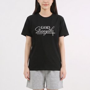 하나님은 나의 힘 라운드 남여공용 반팔C 2컬러