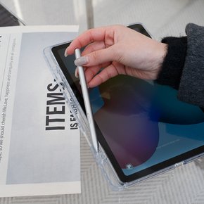 갤럭시 탭A9 8.7 X110 투명 펜수납 태블릿 케이스