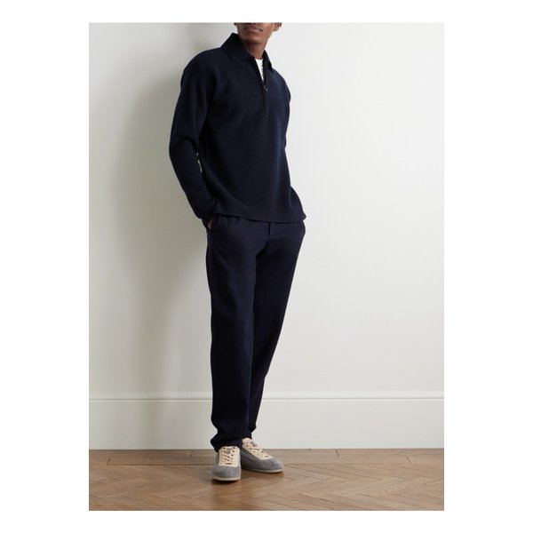 시즈 버진 울 캐시미어 혼방 하프집업 스웨터 블루 46376663162899642