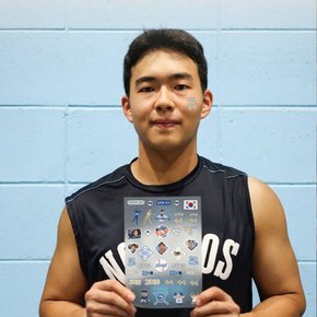 김휘집 선수 스포츠 야구 타투 스티커 응원용품 페이스 페인팅 건식 판박이