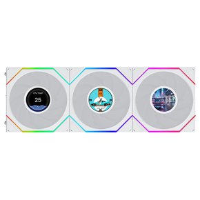 UNI FAN TL LCD FLEX 120 3팩 화이트 120mm 공냉 시스템 쿨러/영샵