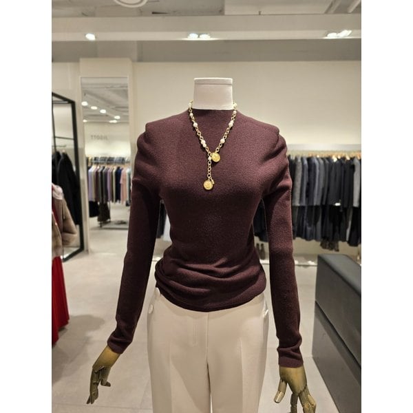 [파주점] 울 캐시미어 미들넥 골지 풀오버 니트 JRBA1PO503