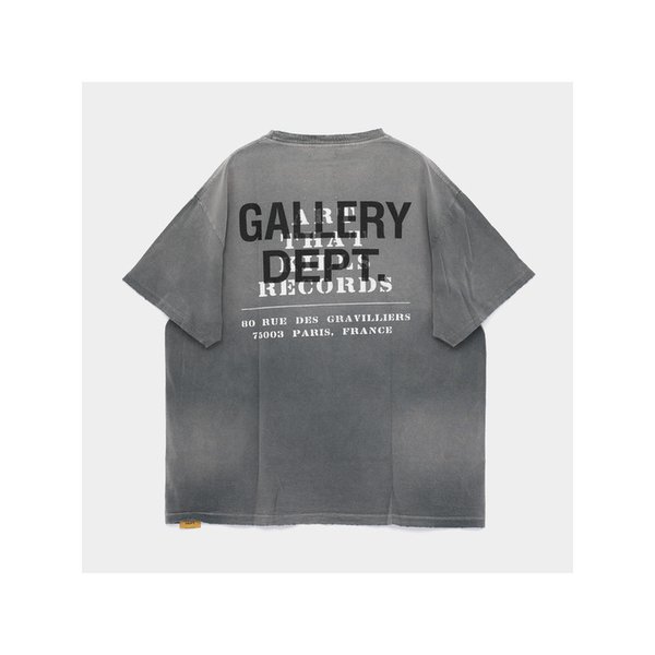 갤러리디파트먼트 26SS 40 YEAR 반팔 남성 티셔츠 TOP003 BLCK