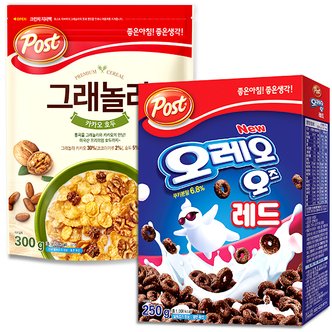  포스트 그래놀라 카카오호두 300g  + 오레오오즈 레드 250g