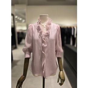 [파주점] 넥 프릴 진주 버튼 블라우스 JR8A0BL613