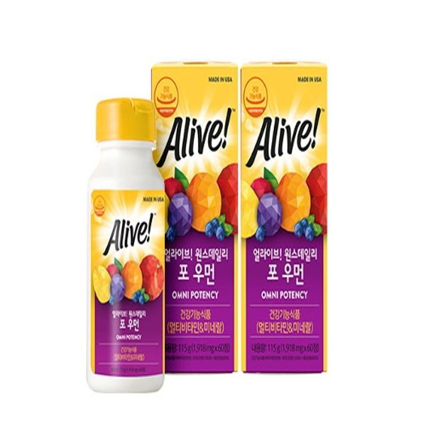 얼라이브 원스데일리 포우먼 60정 2병
