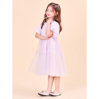 빈폴키즈 [34%OFF][BEANPOLE KIDS] [러블리 빙키 걸즈] 오로라 샤 원피스  라이트 퍼플